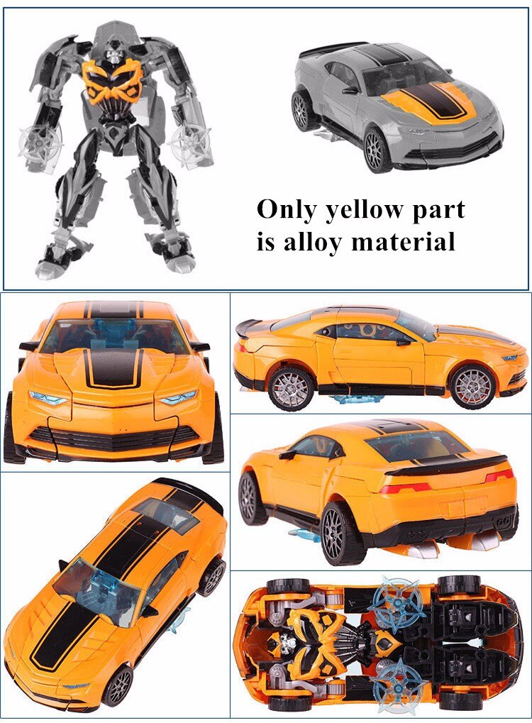 Transformation Toys For Children Movie 5 Series Plastic ABS + Alloy Anime Action Figure Model Robot Car Boy Kids Gift