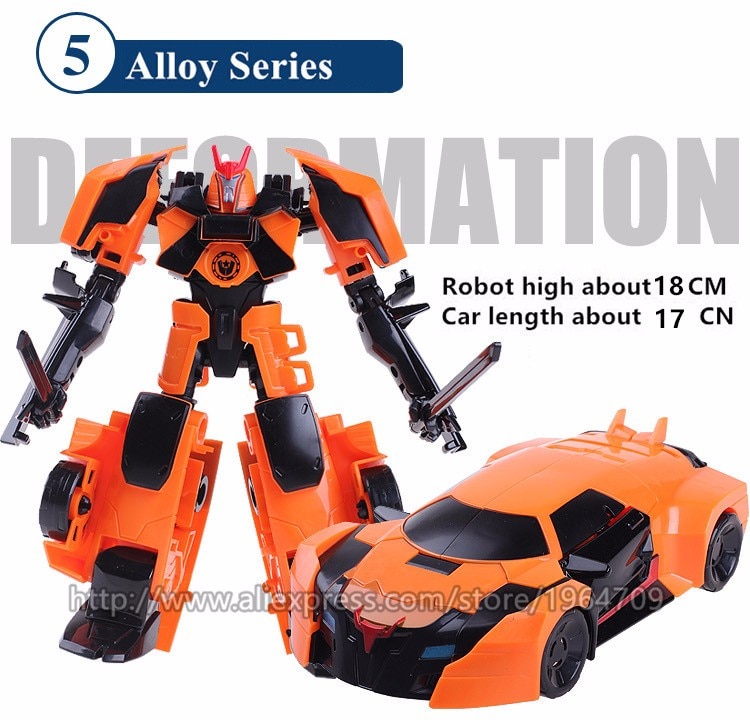 Transformation Toys For Children Movie 5 Series Plastic ABS + Alloy Anime Action Figure Model Robot Car Boy Kids Gift