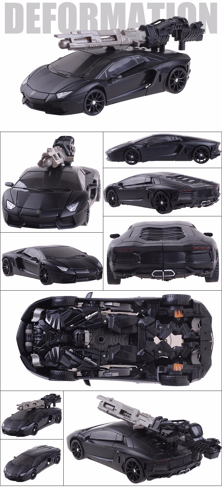 Transformation Toys For Children Movie 5 Series Plastic ABS + Alloy Anime Action Figure Model Robot Car Boy Kids Gift