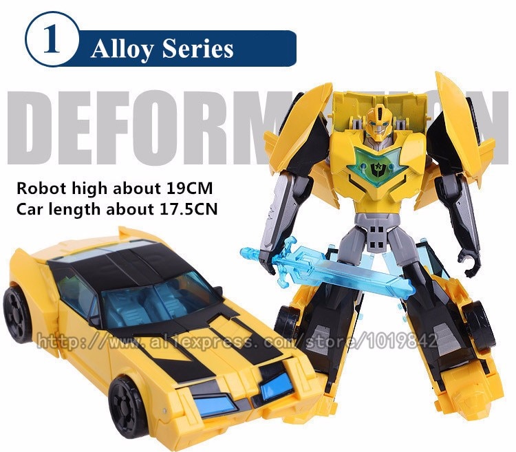 Transformation Toys For Children Movie 5 Series Plastic ABS + Alloy Anime Action Figure Model Robot Car Boy Kids Gift