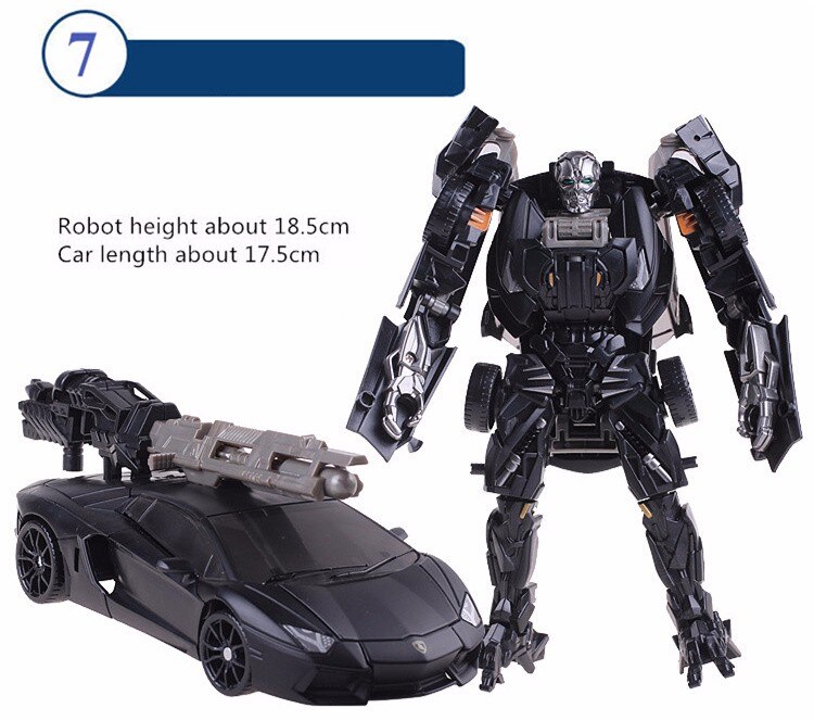 Transformation Toys For Children Movie 5 Series Plastic ABS + Alloy Anime Action Figure Model Robot Car Boy Kids Gift