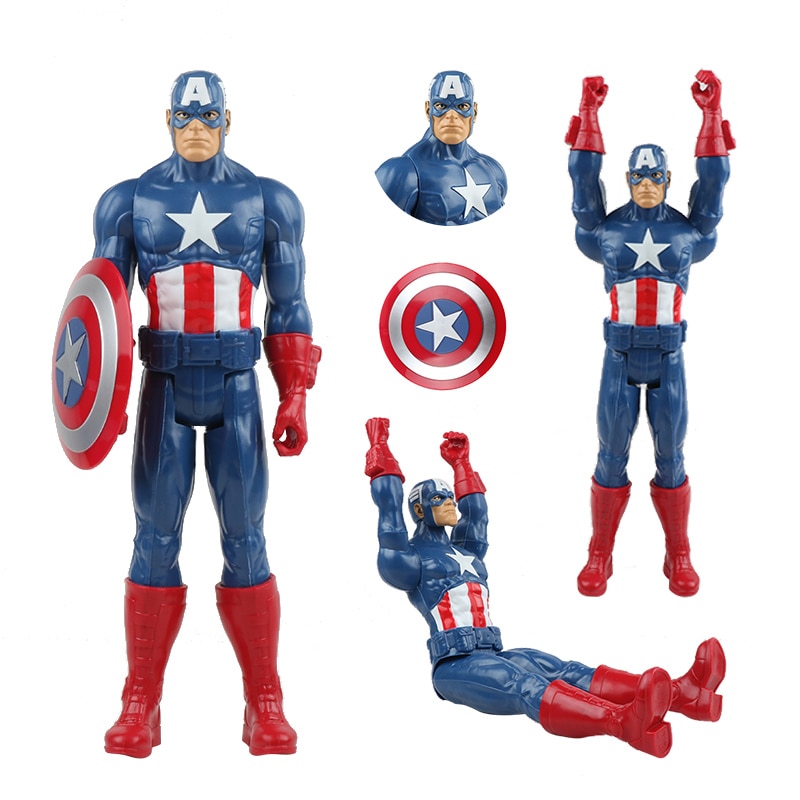 30cm Marvel Super Heroes Avengers Endgame Thanos Hulk Captain America Thor Wolverine Venom Action Figure Toys Doll for Kid Boy