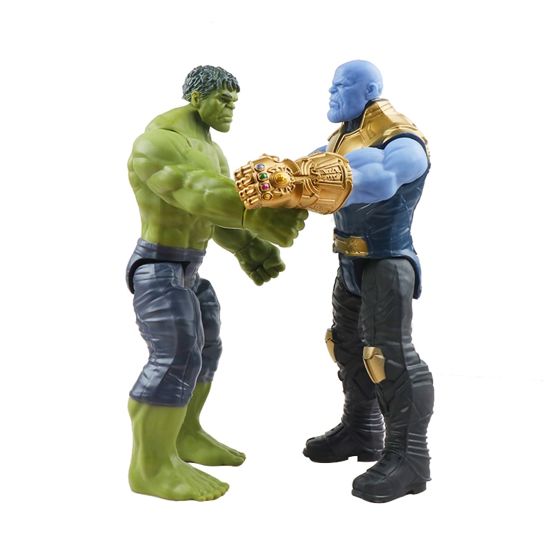 30cm Marvel Super Heroes Avengers Endgame Thanos Hulk Captain America Thor Wolverine Venom Action Figure Toys Doll for Kid Boy