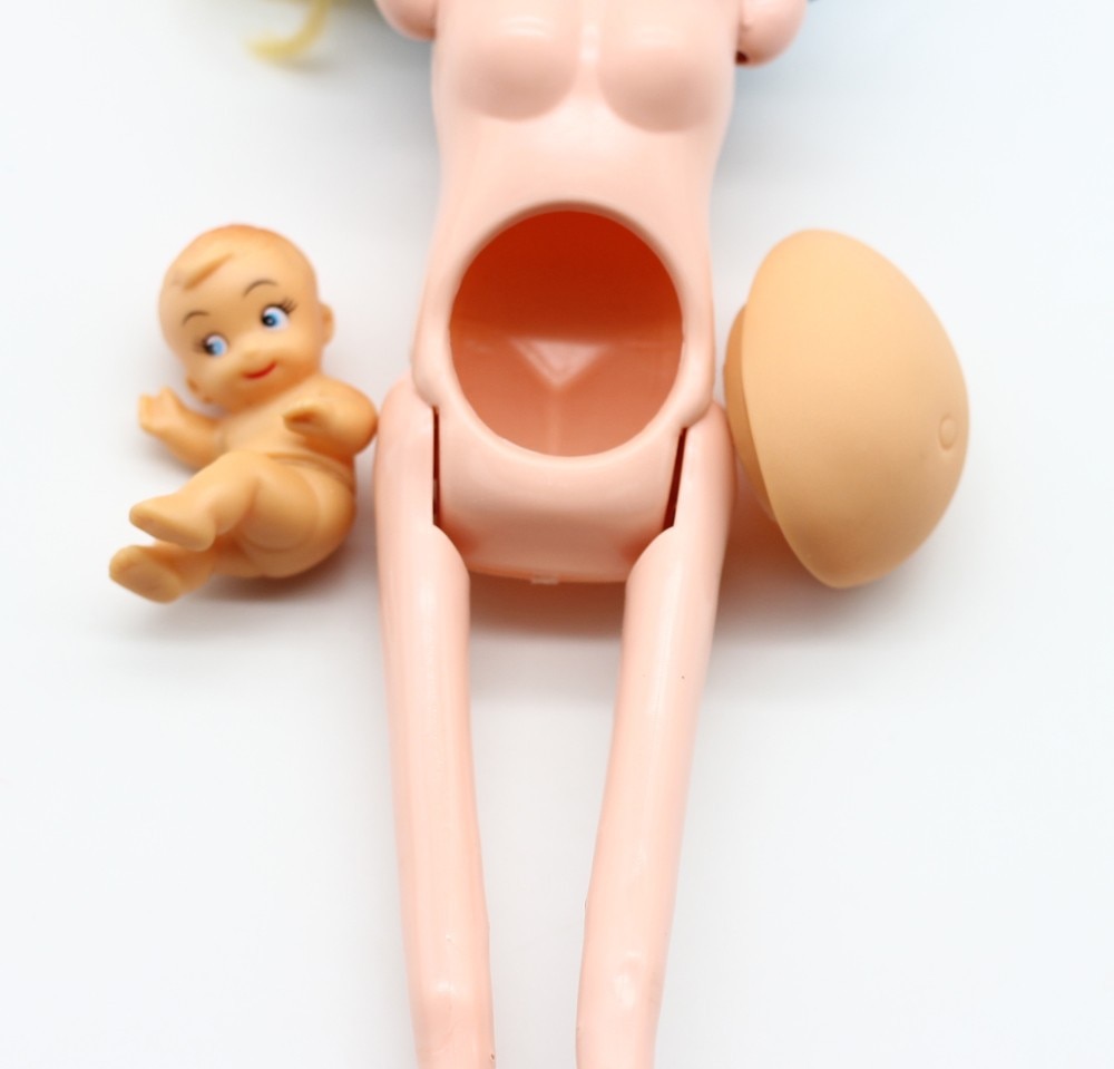 Real Pregnant Doll Set/Fashion Family 5 People Dolls Suits 1 Mom/1 Dad/ Two baby/1 Baby Carriage for Girl Bjd doll Kid Gift Toys