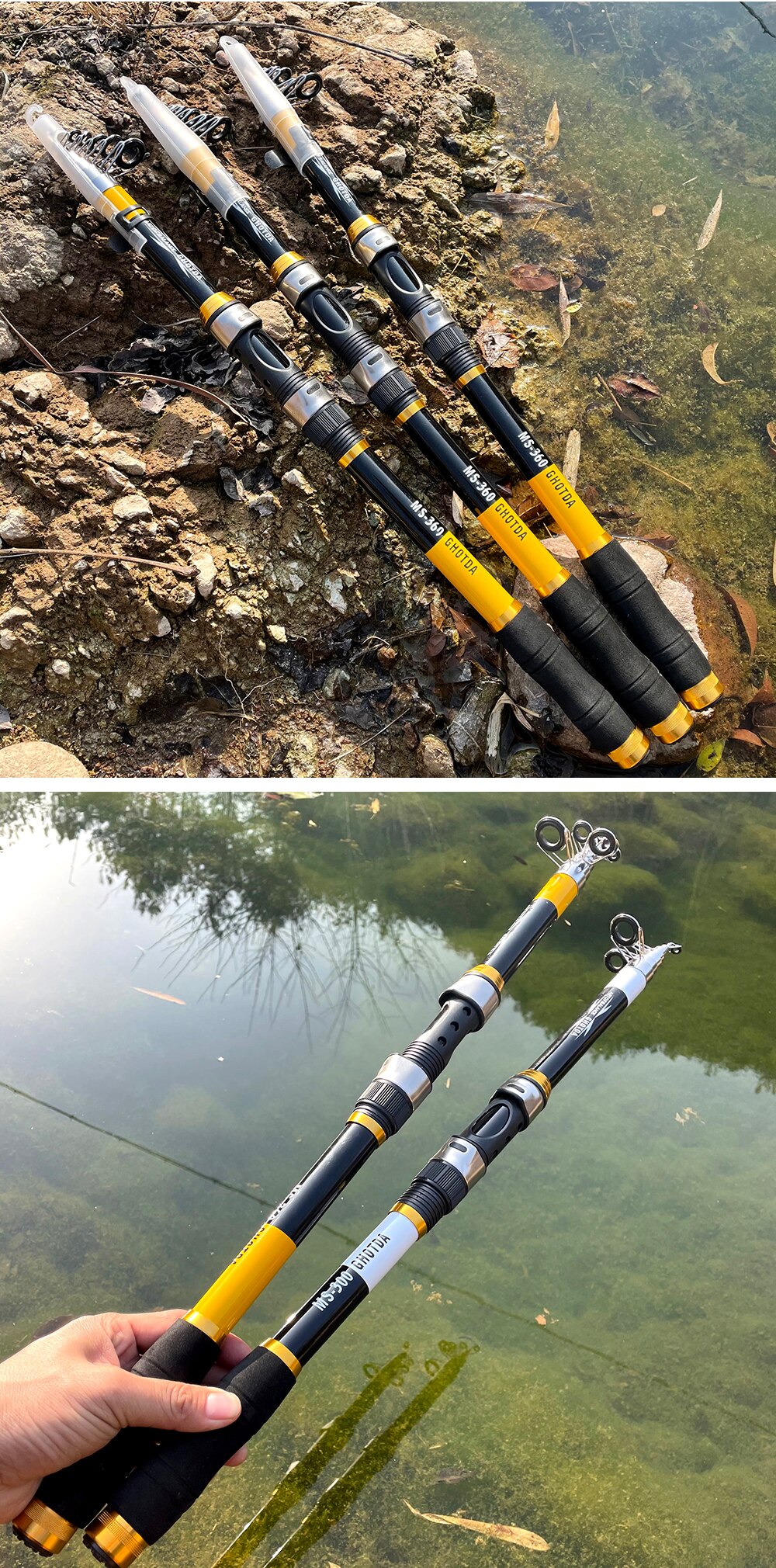 2.1M -3.6M Carp Fishing Rod feeder Hard Carbon Fiber Telescopic Fishing Rod Fishing Pole