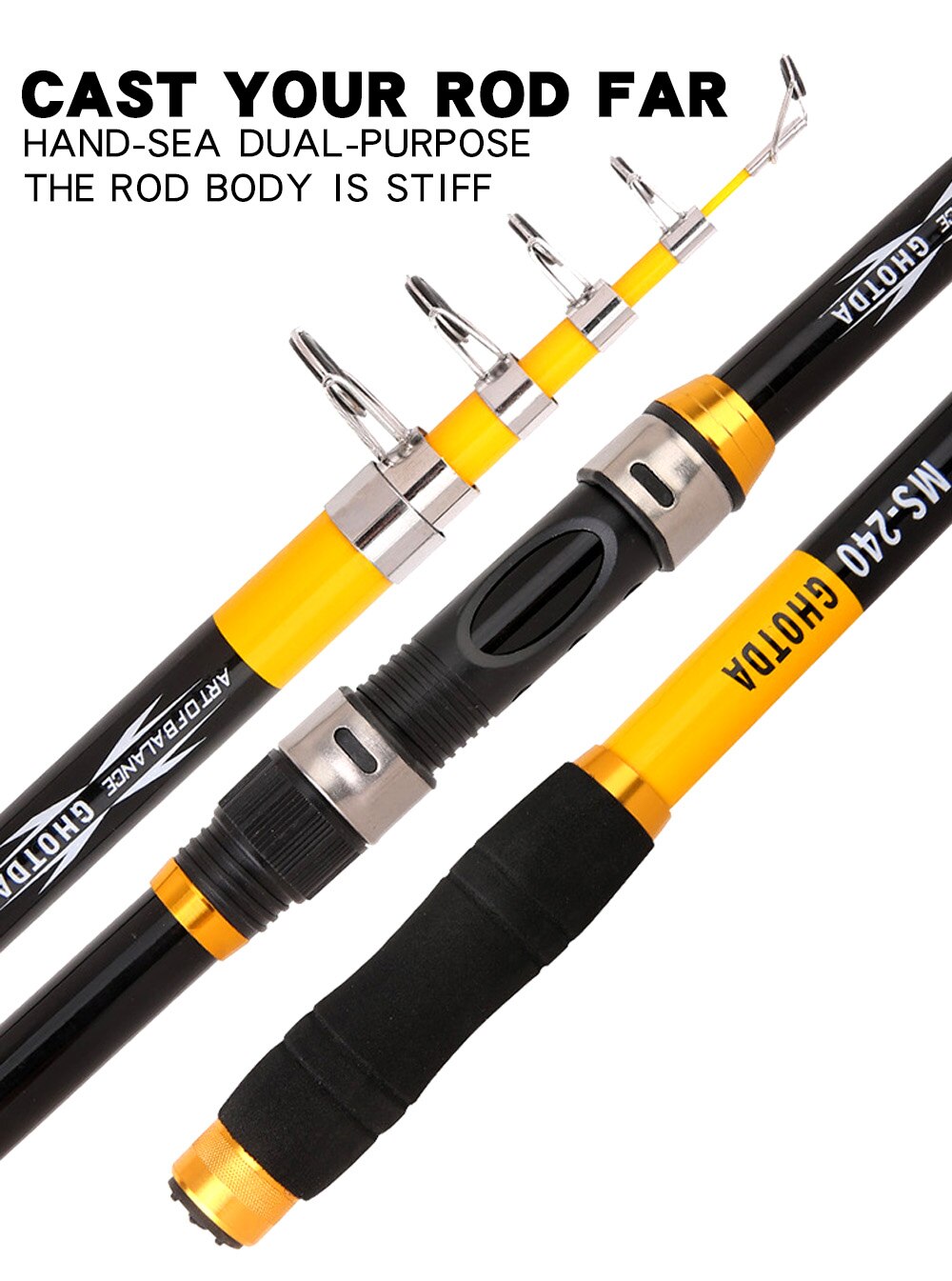 2.1M -3.6M Carp Fishing Rod feeder Hard Carbon Fiber Telescopic Fishing Rod Fishing Pole