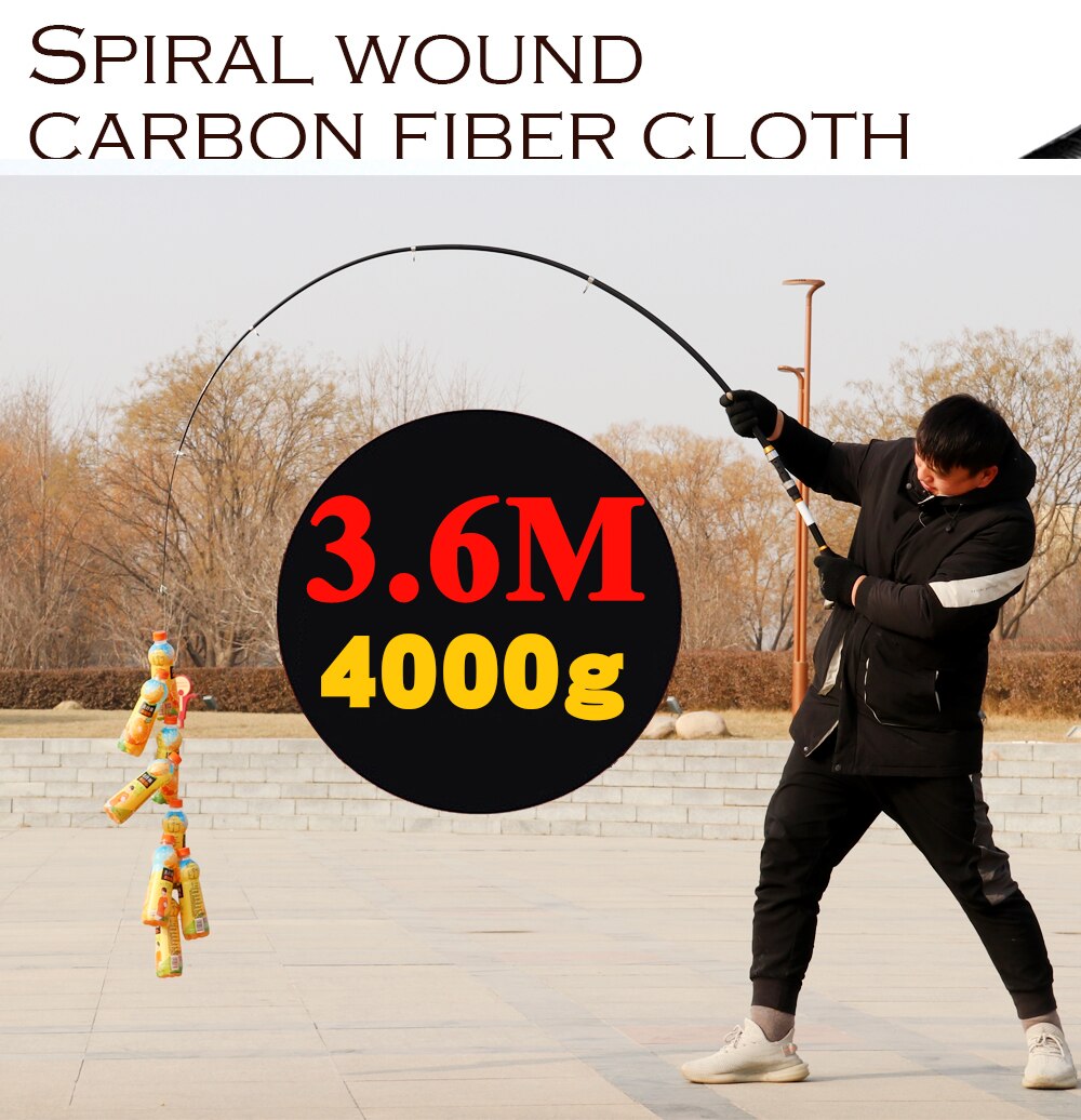 2.1M -3.6M Carp Fishing Rod feeder Hard Carbon Fiber Telescopic Fishing Rod Fishing Pole