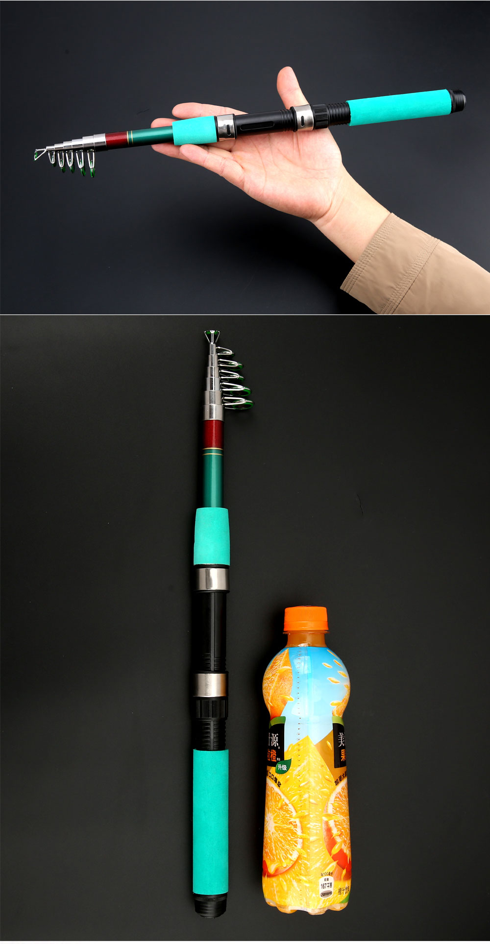 1.8M -3.6M Carp feeder Hard FRP Telescopic Fishing Rod fishing pole