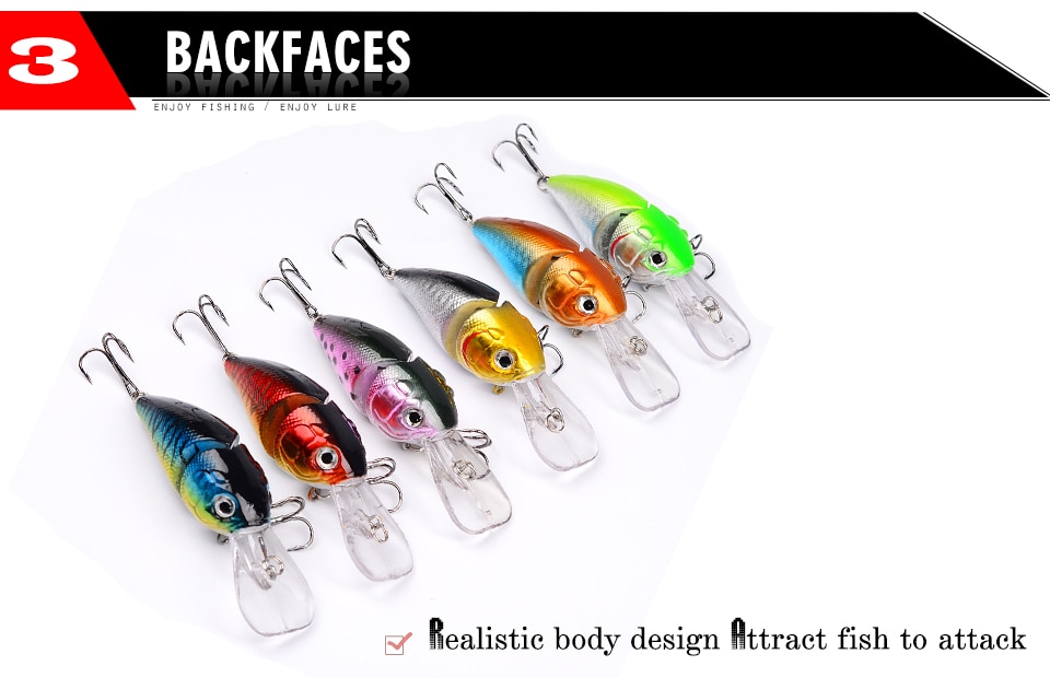 1PCS Crank Bait 8.5cm 14.15g Swim Fish Fishing Lure Artificial Hard Topwater Lures