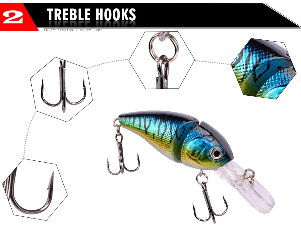 1PCS Crank Bait 8.5cm 14.15g Swim Fish Fishing Lure Artificial Hard Topwater Lures