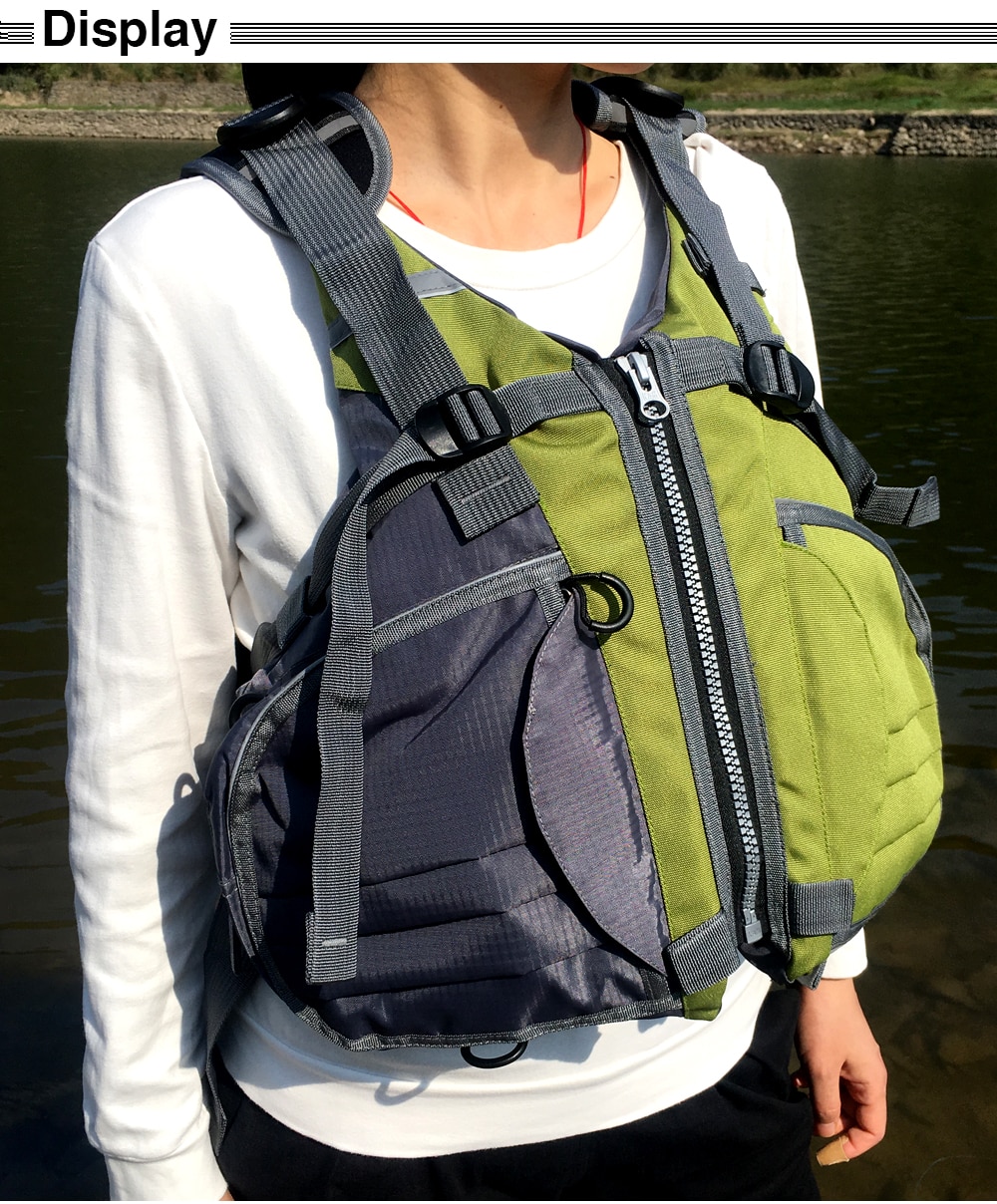 Fishing Vest Life Safety Jacket Swimming Boat Fishing Sports Waistcoat Vest