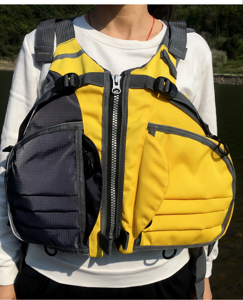 Fishing Vest Life Safety Jacket Swimming Boat Fishing Sports Waistcoat Vest