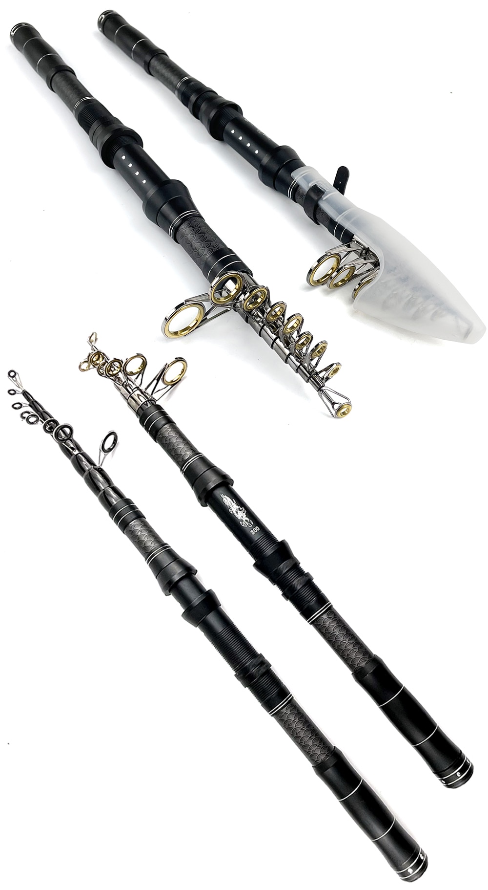 Telescopic Sea Rock Fishing Rod With Spinning Reels Combos Fishing Reel Pole Sets Kit For Travel Fishing Tackle