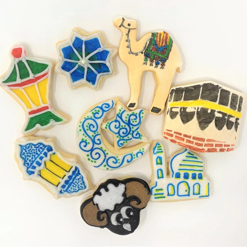 Eid Mubarak Cookie Cutter Set Moon Star Biscuit Mold DIY Cake Baking Tools Ramadan Kareem Islamic Muslim Party Home Decorations