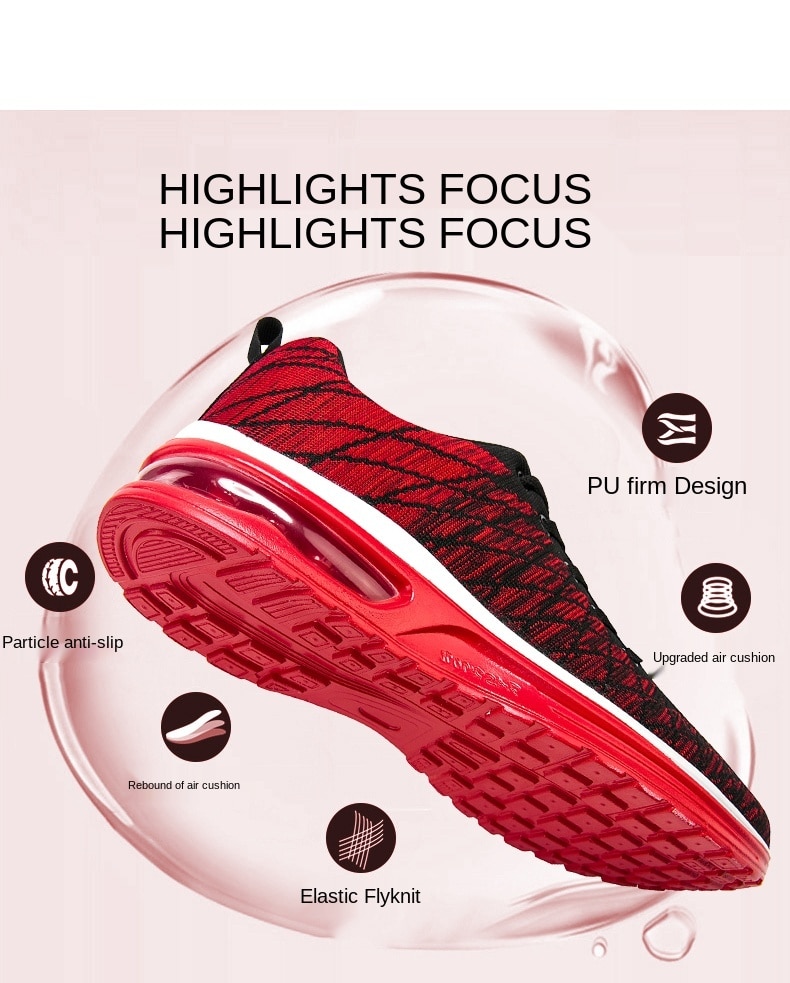 Breathable Outdoor Male Sports Shoes Lightweight Sneakers Women Comfortable Athletic Footwear