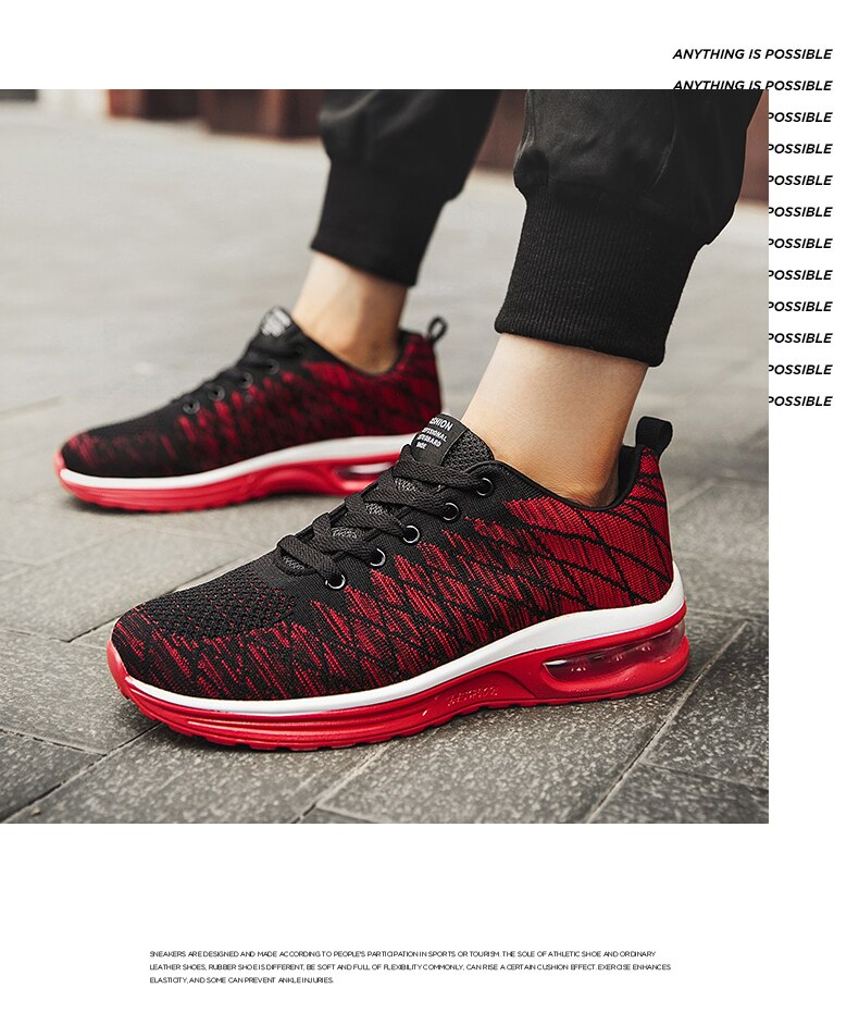 Breathable Outdoor Male Sports Shoes Lightweight Sneakers Women Comfortable Athletic Footwear