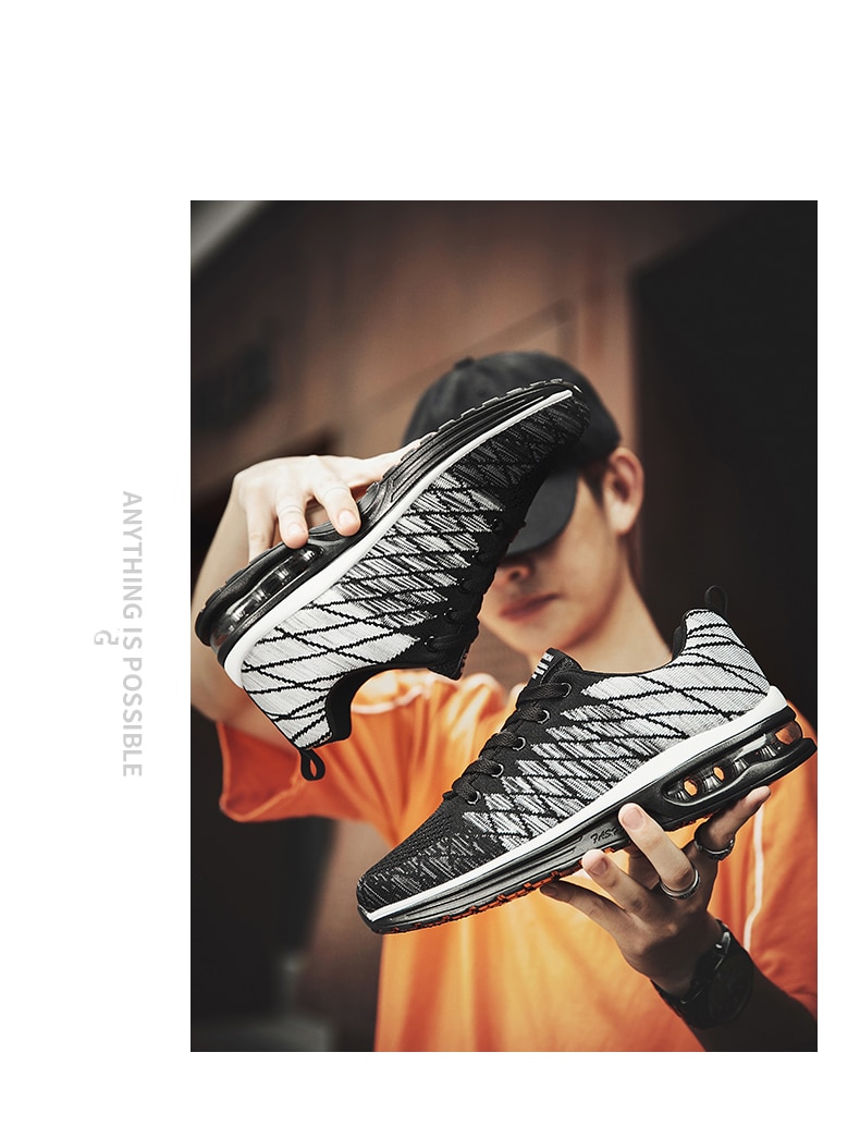 Breathable Outdoor Male Sports Shoes Lightweight Sneakers Women Comfortable Athletic Footwear