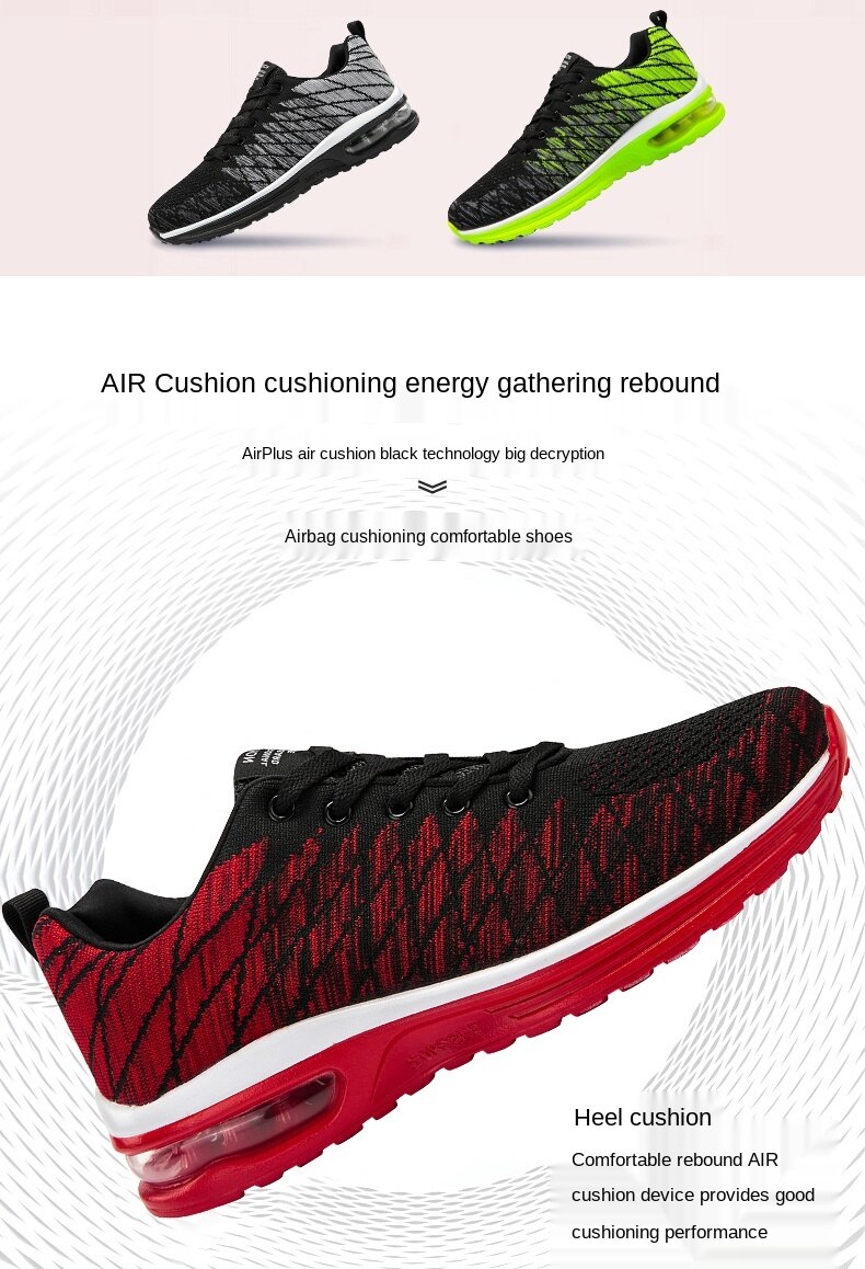 Breathable Outdoor Male Sports Shoes Lightweight Sneakers Women Comfortable Athletic Footwear