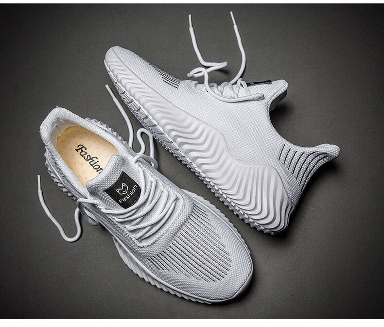 Running Shoes Mesh Super Light Breathable Male Jogging Sneakers Low-top Walking Athletic Footwear
