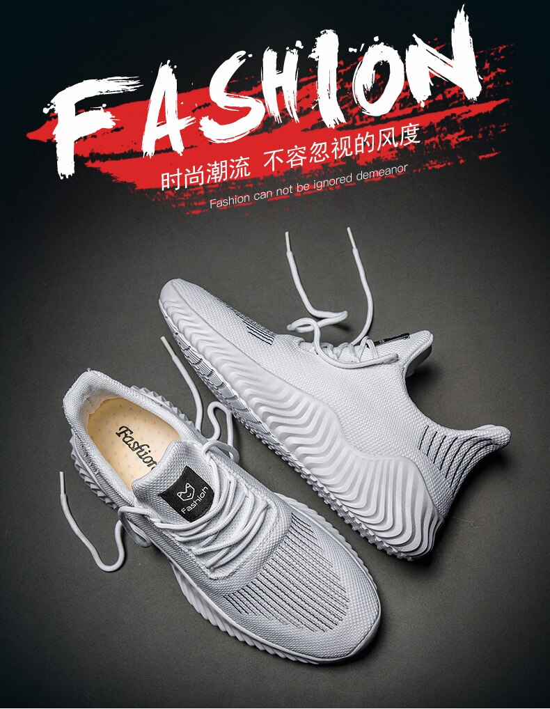 Running Shoes Mesh Super Light Breathable Male Jogging Sneakers Low-top Walking Athletic Footwear