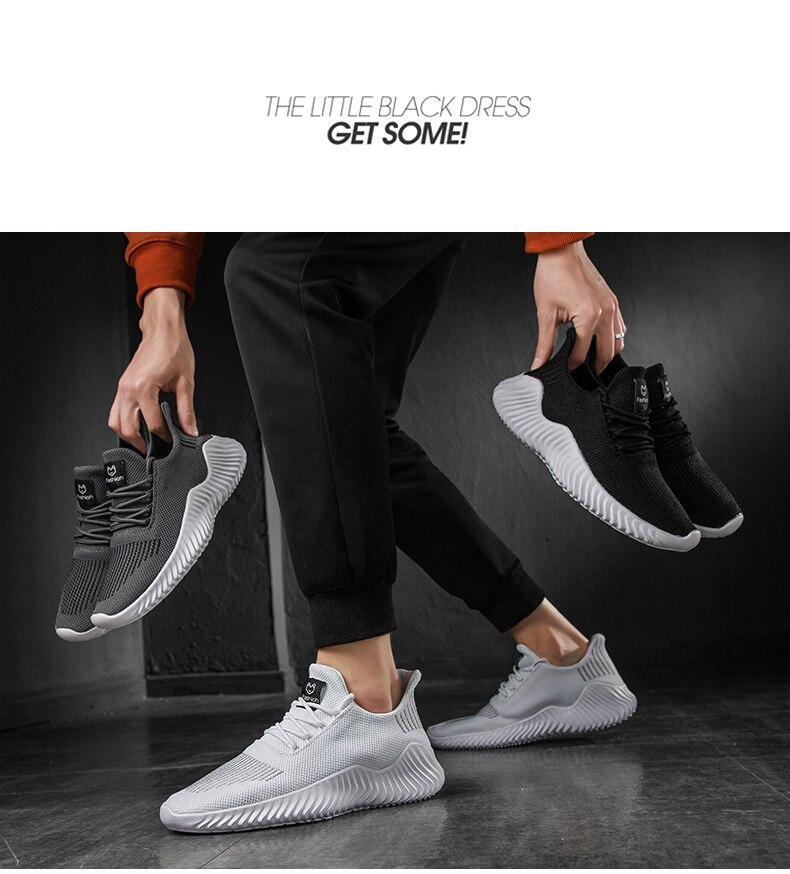 Running Shoes Mesh Super Light Breathable Male Jogging Sneakers Low-top Walking Athletic Footwear