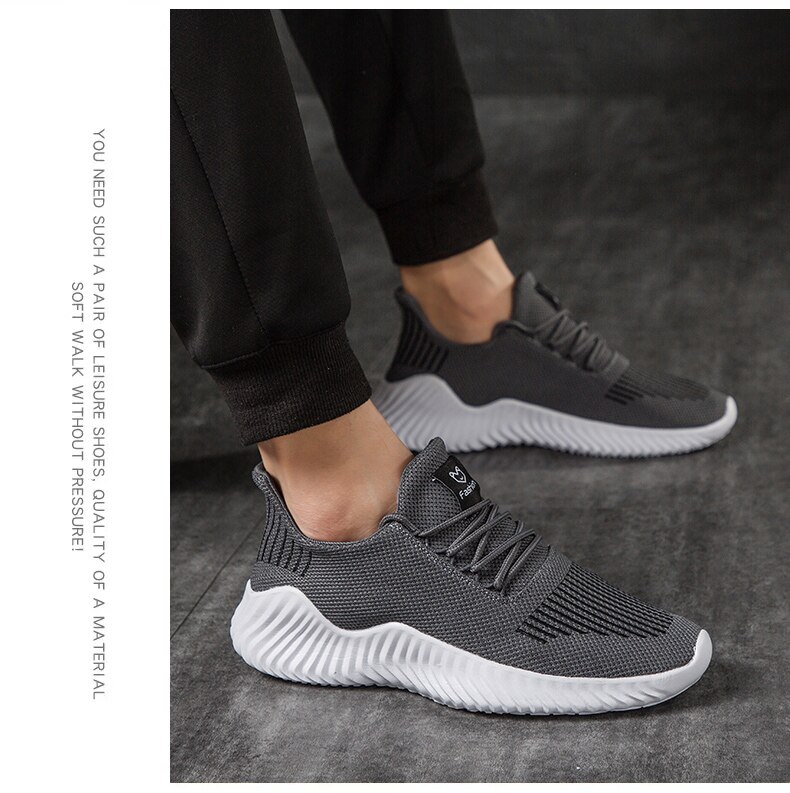 Running Shoes Mesh Super Light Breathable Male Jogging Sneakers Low-top Walking Athletic Footwear
