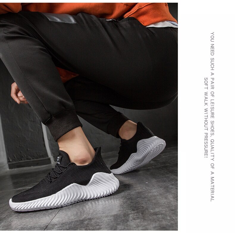 Running Shoes Mesh Super Light Breathable Male Jogging Sneakers Low-top Walking Athletic Footwear