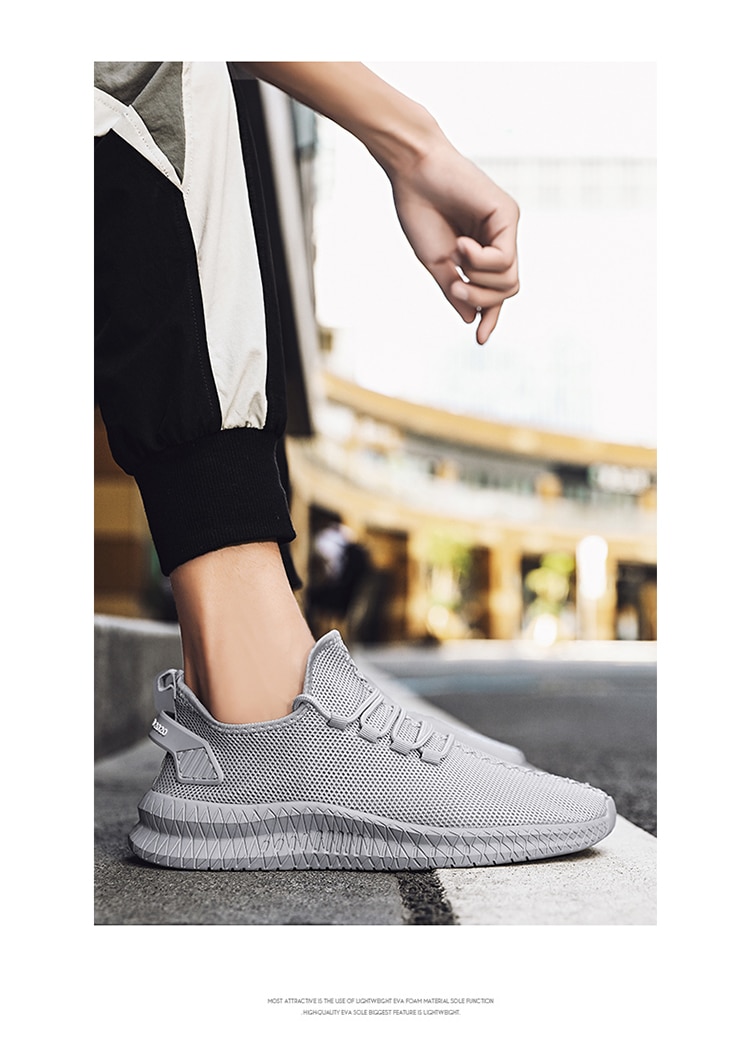 Sport Running Men Shoes Air Mesh Breathable Men Sneakers New Cushioning Casual Balck Shoes Lightweight Zapatillas De Deporte
