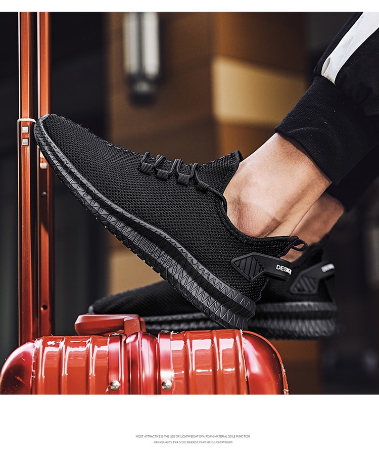 Sport Running Men Shoes Air Mesh Breathable Men Sneakers New Cushioning Casual Balck Shoes Lightweight Zapatillas De Deporte