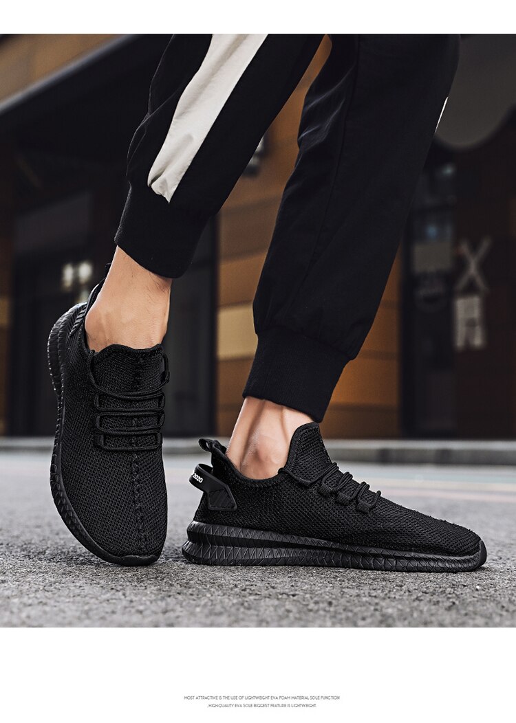Sport Running Men Shoes Air Mesh Breathable Men Sneakers New Cushioning Casual Balck Shoes Lightweight Zapatillas De Deporte