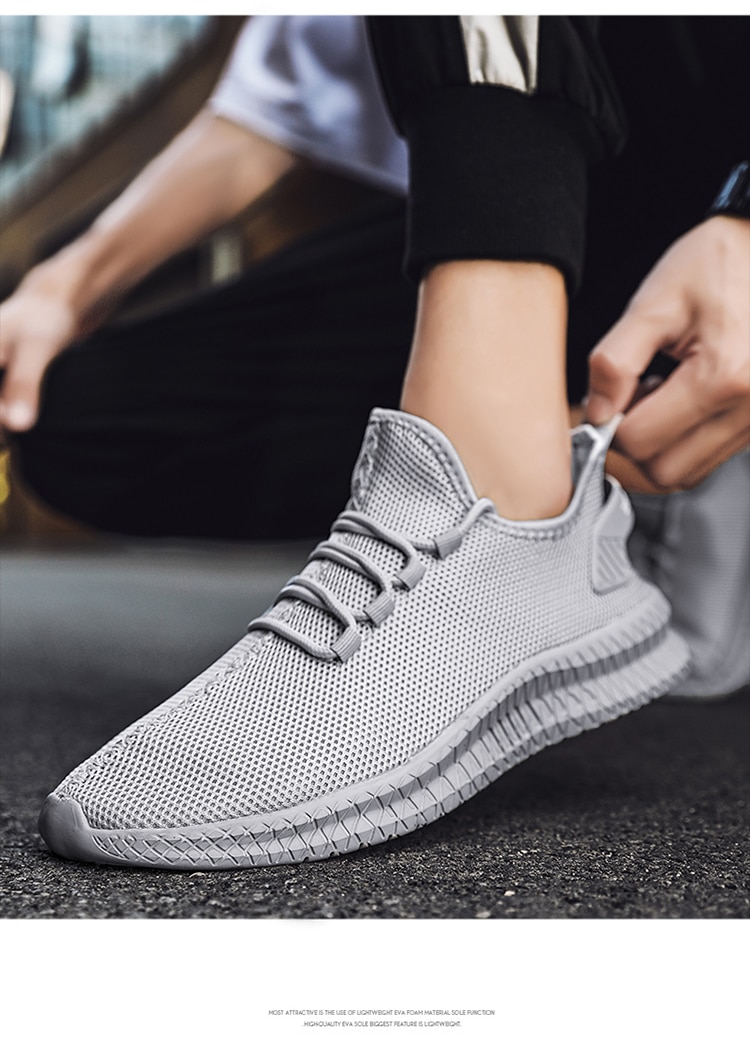 Sport Running Men Shoes Air Mesh Breathable Men Sneakers New Cushioning Casual Balck Shoes Lightweight Zapatillas De Deporte