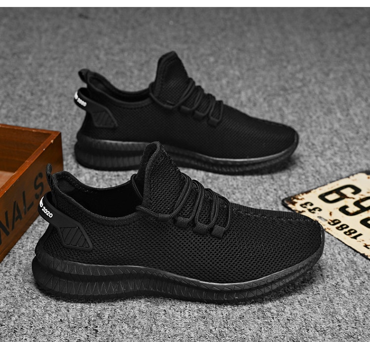 Sport Running Men Shoes Air Mesh Breathable Men Sneakers New Cushioning Casual Balck Shoes Lightweight Zapatillas De Deporte