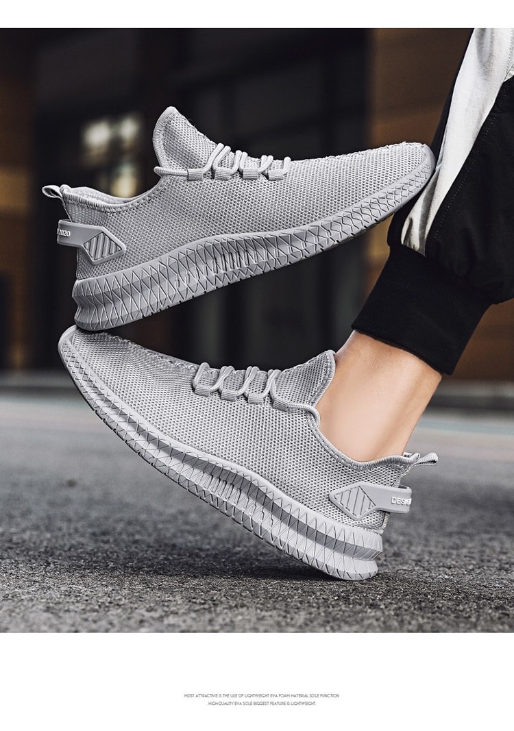 Sport Running Men Shoes Air Mesh Breathable Men Sneakers New Cushioning Casual Balck Shoes Lightweight Zapatillas De Deporte