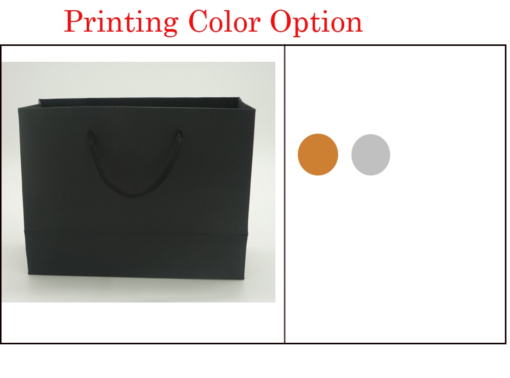100x Custom LOGO Printed Black Shopping Paper Gift Bags for Cosmetic Jewelry Clothes Packaging Wedding Party Favor Gift Bag