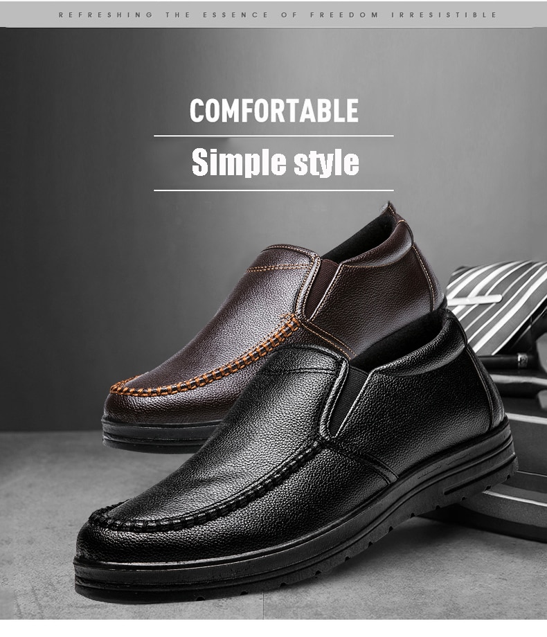 Men Loafers Light Leather Casual Shoes 2020 Autumn Male Outdoor Walking Shoes Comfortable Mens Sneakers Soft Loafers Men's Shoes