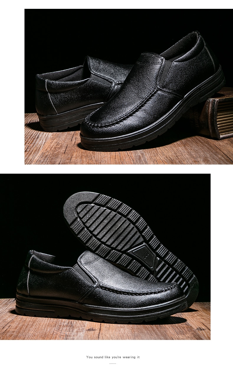 Men Loafers Light Leather Casual Shoes 2020 Autumn Male Outdoor Walking Shoes Comfortable Mens Sneakers Soft Loafers Men's Shoes