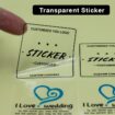 transparcnt stickts