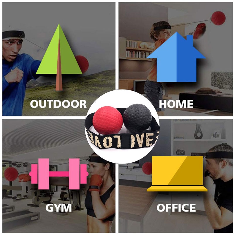 Boxing Reflex Speed Punch Ball MMA Sanda Raising Reaction Hand Eye Training Gym Muay Thai Fitness Exercise Boxe Accessories