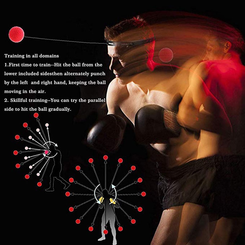 Boxing Reflex Speed Punch Ball MMA Sanda Raising Reaction Hand Eye Training Gym Muay Thai Fitness Exercise Boxe Accessories