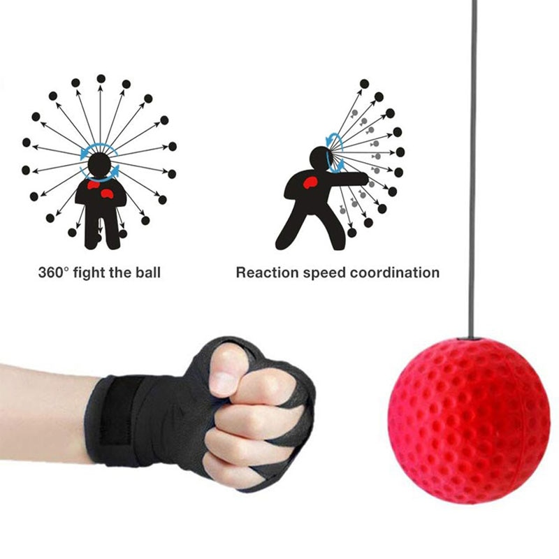Boxing Reflex Speed Punch Ball MMA Sanda Raising Reaction Hand Eye Training Gym Muay Thai Fitness Exercise Boxe Accessories