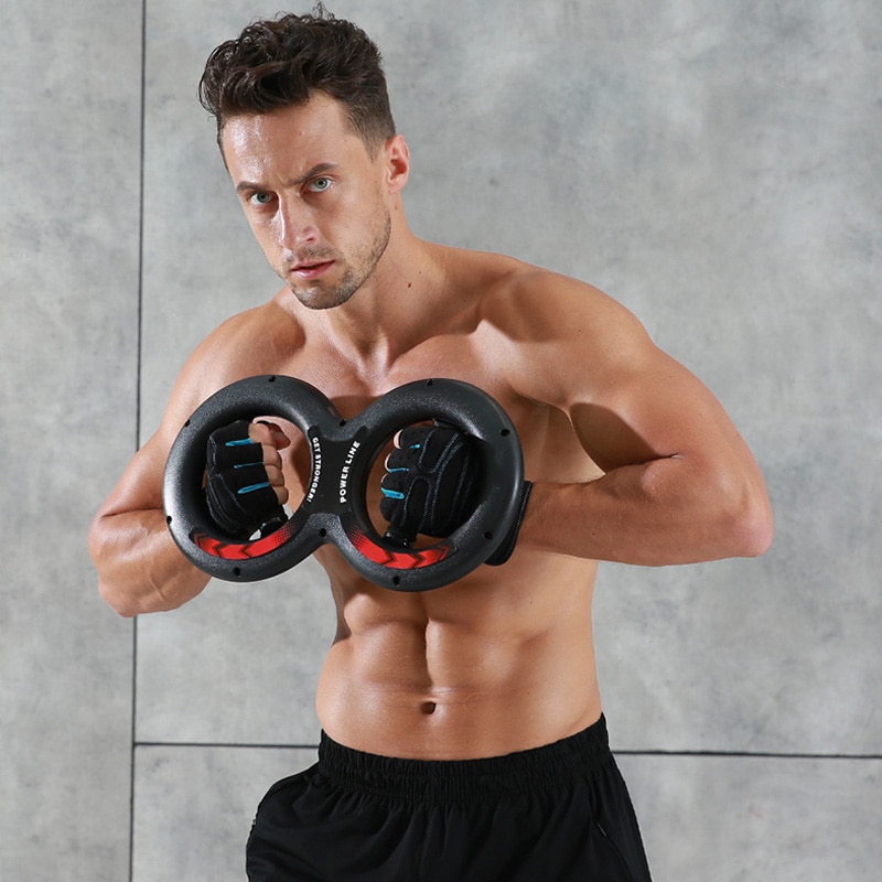 5-30kg 8-Word Chest Expander Power Wrist Device Workout Muscle Fitness Sports Equipment Gym Forearm Strength Force Exerciser
