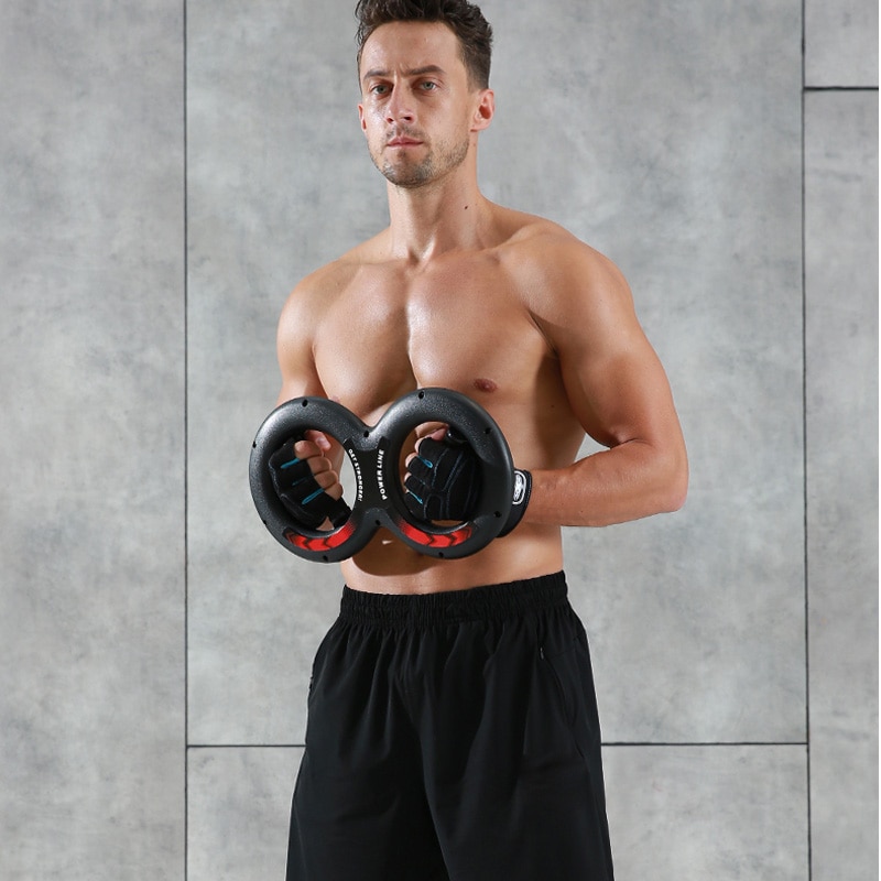 5-30kg 8-Word Chest Expander Power Wrist Device Workout Muscle Fitness Sports Equipment Gym Forearm Strength Force Exerciser
