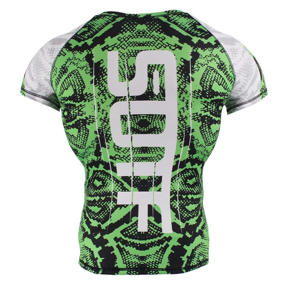 snake scale short sleeve fitness MMA Boxing jerseys tiger muay thai rashguard jiu jitsu king boxing t shirt mma compression