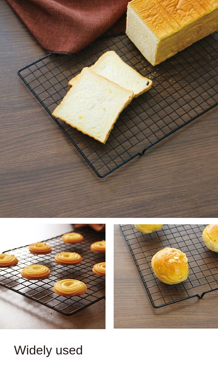Stainless Steel Wire Grid Cooling Tray Cake Food Rack Oven Kitchen Baking Pizza Bread Barbecue Cookie Biscuit Holder Shelf ZXH