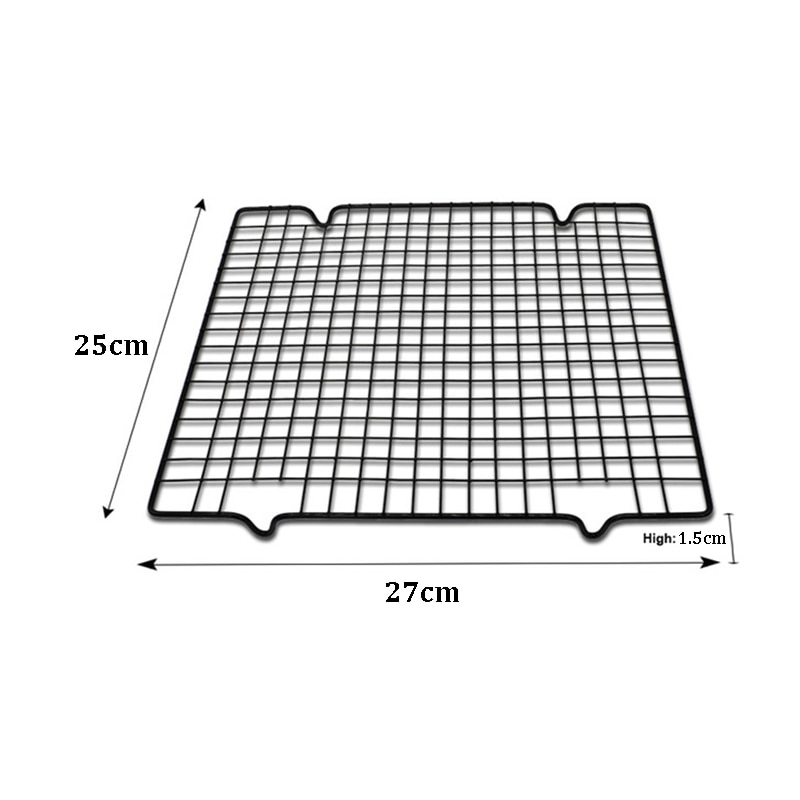 Stainless Steel Wire Grid Cooling Tray Cake Food Rack Oven Kitchen Baking Pizza Bread Barbecue Cookie Biscuit Holder Shelf ZXH