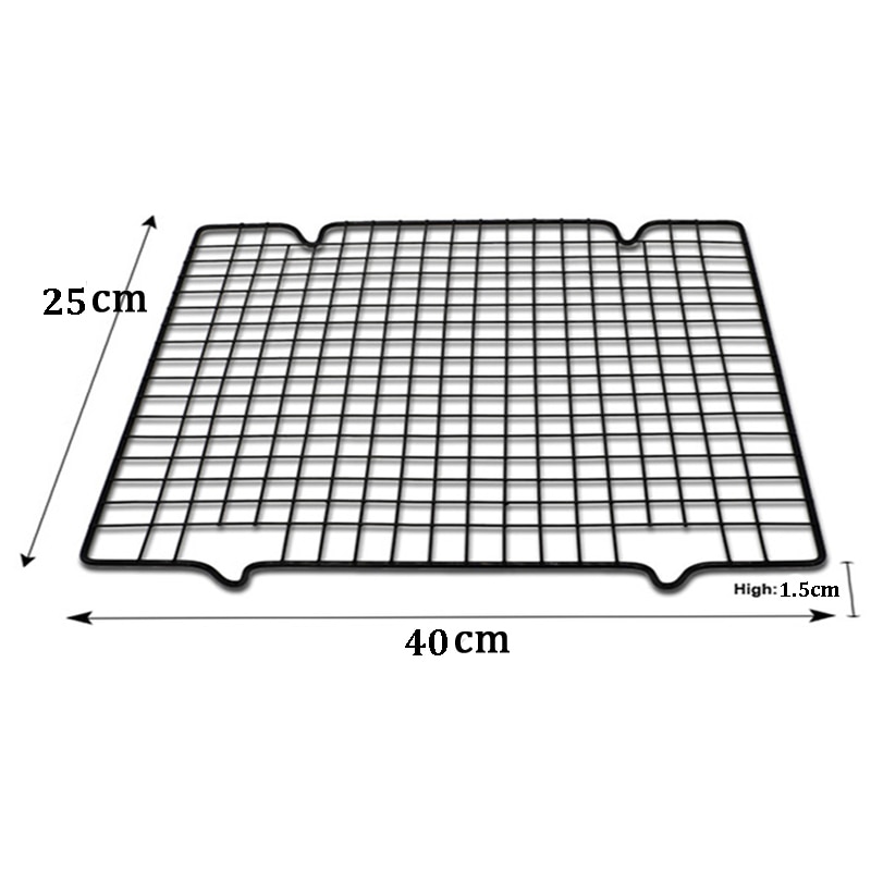 Stainless Steel Wire Grid Cooling Tray Cake Food Rack Oven Kitchen Baking Pizza Bread Barbecue Cookie Biscuit Holder Shelf ZXH