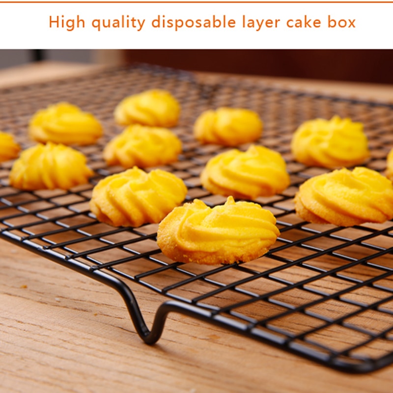 Stainless Steel Wire Grid Cooling Tray Cake Food Rack Oven Kitchen Baking Pizza Bread Barbecue Cookie Biscuit Holder Shelf ZXH