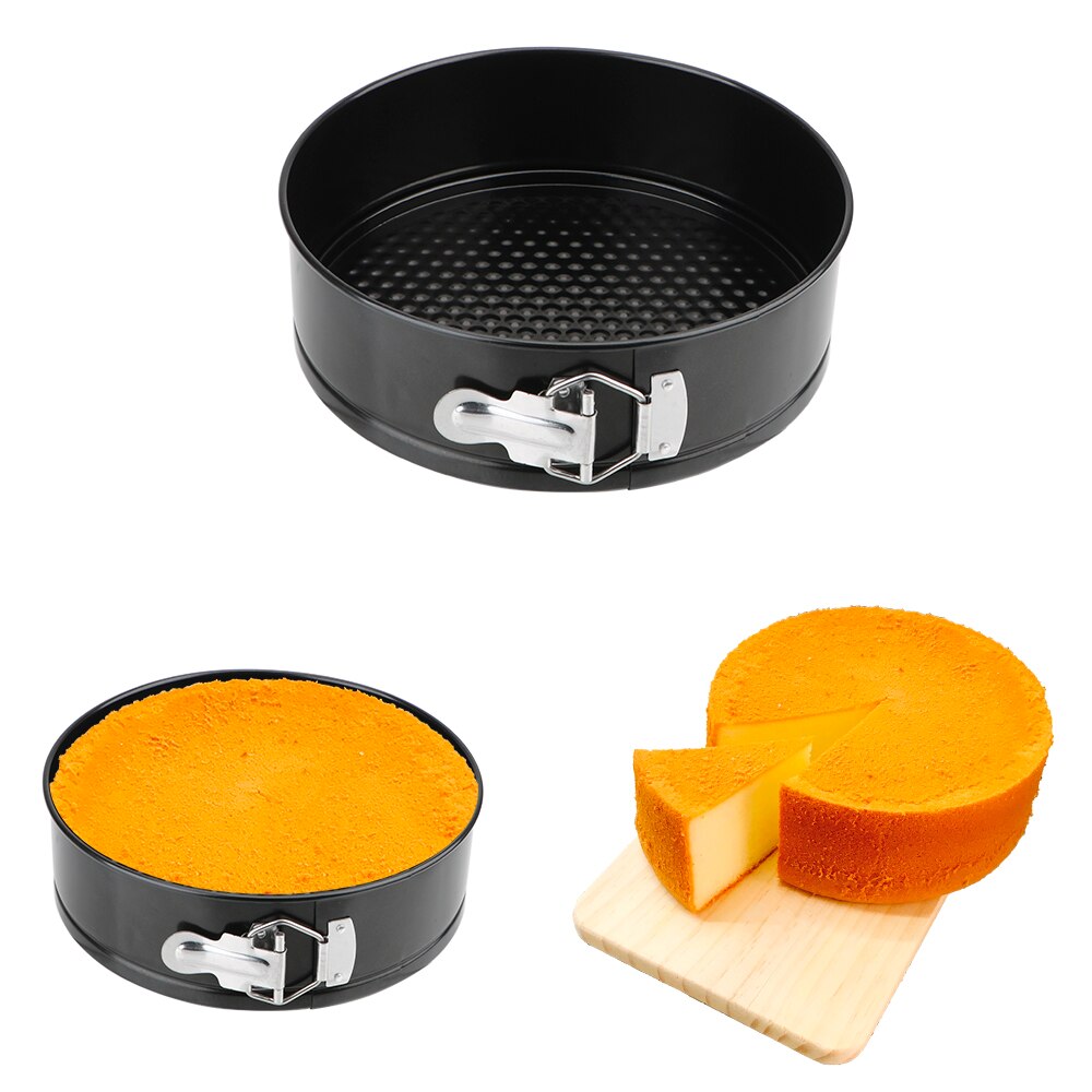 Removable Bottom Non-Stick Metal Bake Mould Round Cake Pan Bakeware  Carbon Steel Cakes Molds Kitchen Accessories