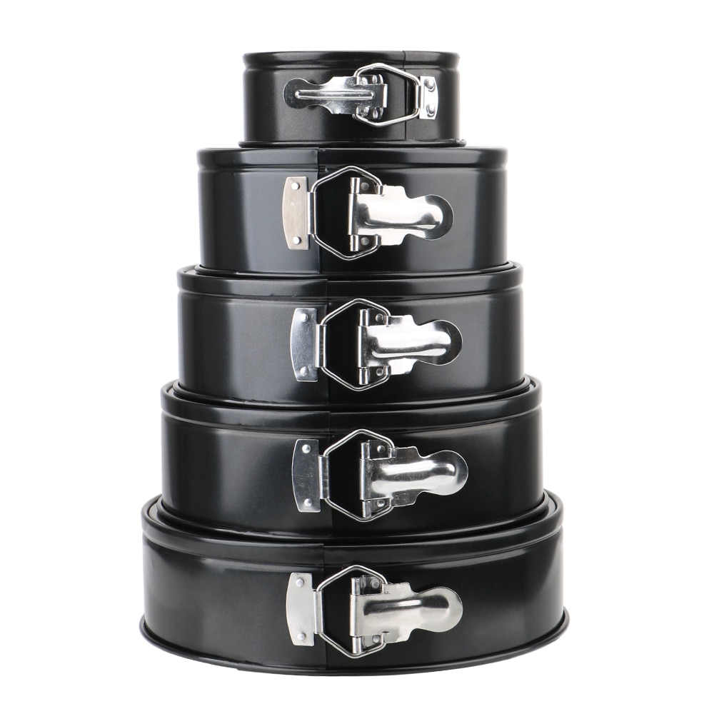 Removable Bottom Non-Stick Metal Bake Mould Round Cake Pan Bakeware  Carbon Steel Cakes Molds Kitchen Accessories