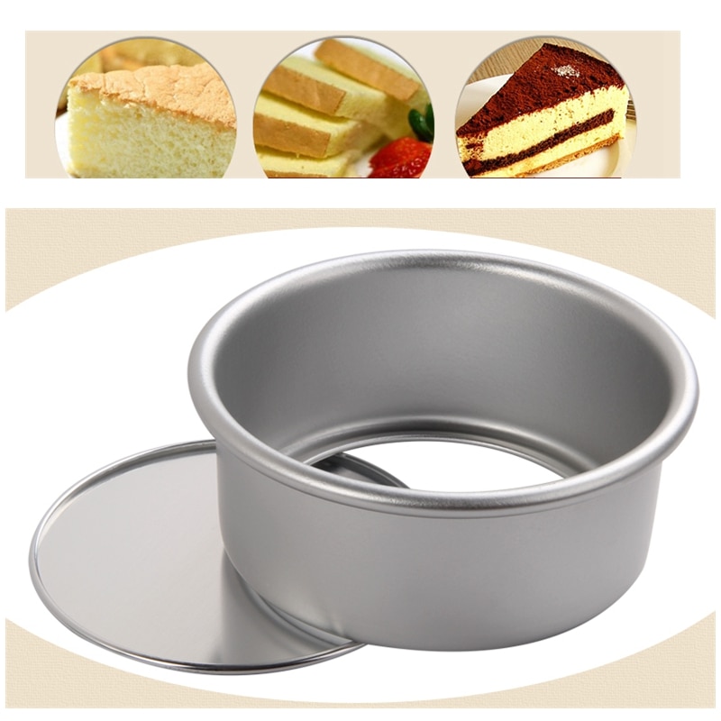 Aluminum Alloy template baking dish Cake Mold Anode Surface Removable Bottom Cake Die cheese decorating tools